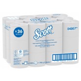 Scott Essential Coreless High-Capacity Standard Roll Toilet Paper 04007 - 1000 Sheets, 36 Rolls per Case
